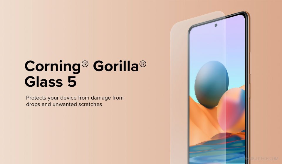 PROTECTED BY CORNING GORILLA GLASS 5