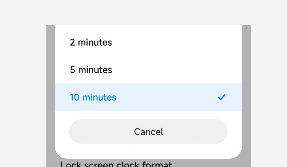 MAKE SURE LOW SCREEN TIMEOUT