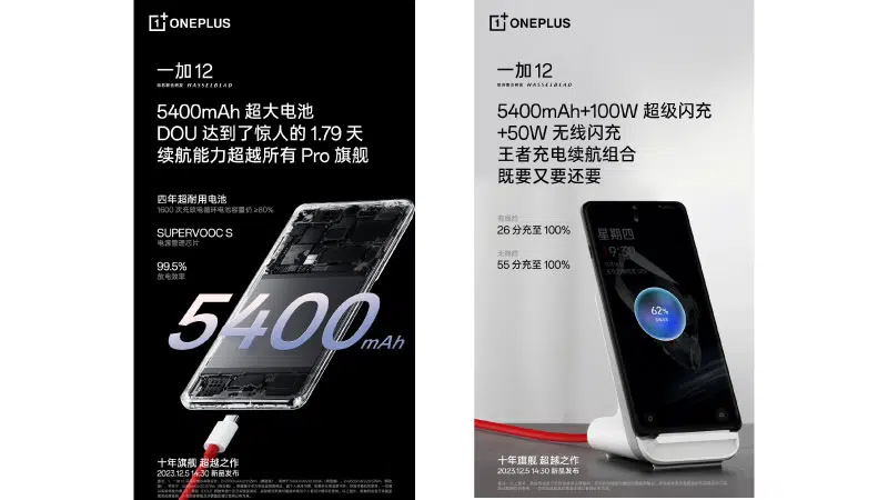OnePlus-12-5400mAh-50W-wireless-Charging-Verified