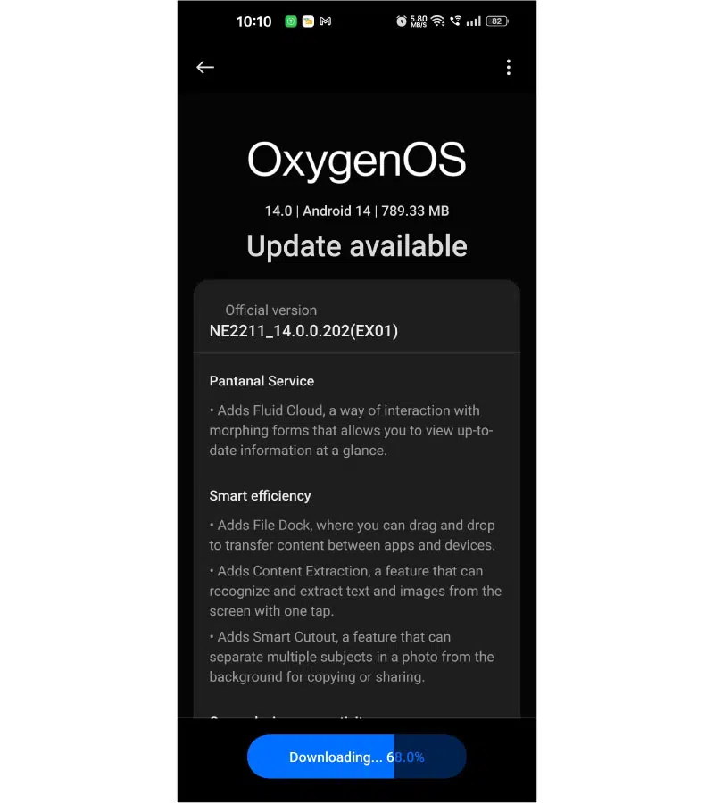 OxygenOS 14 x Android 14 stable update for OnePlus 10 Pro in India 23